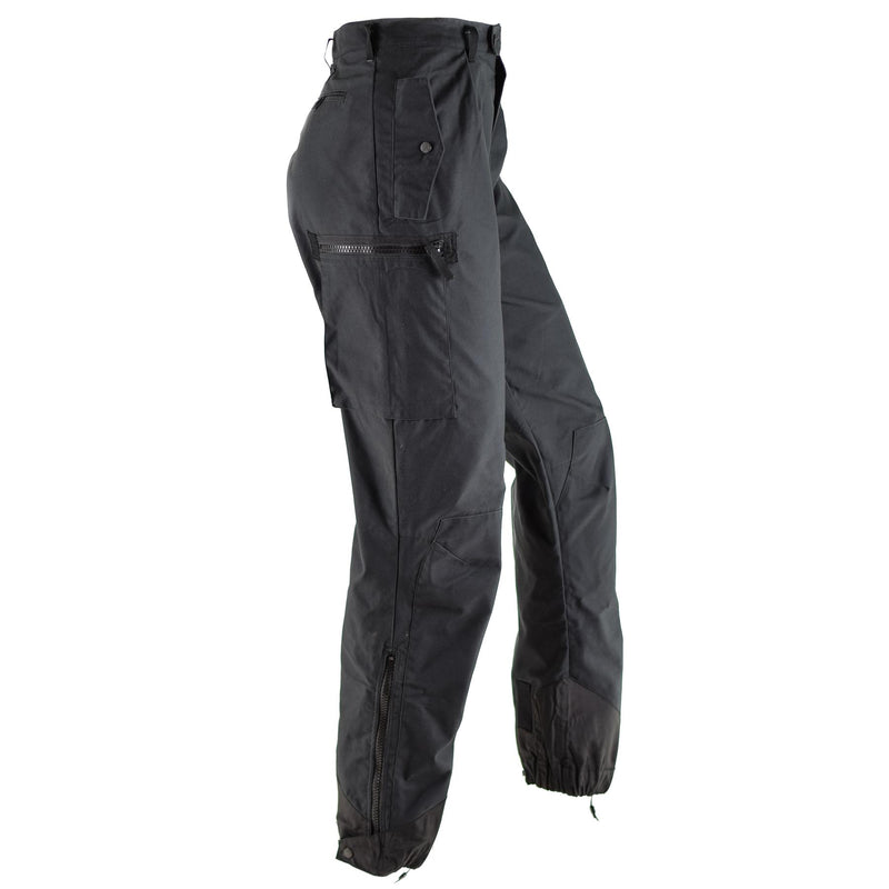 Pantalones del ejército sueco original M90 pantalones de combate de campo negro BDU NUEVO