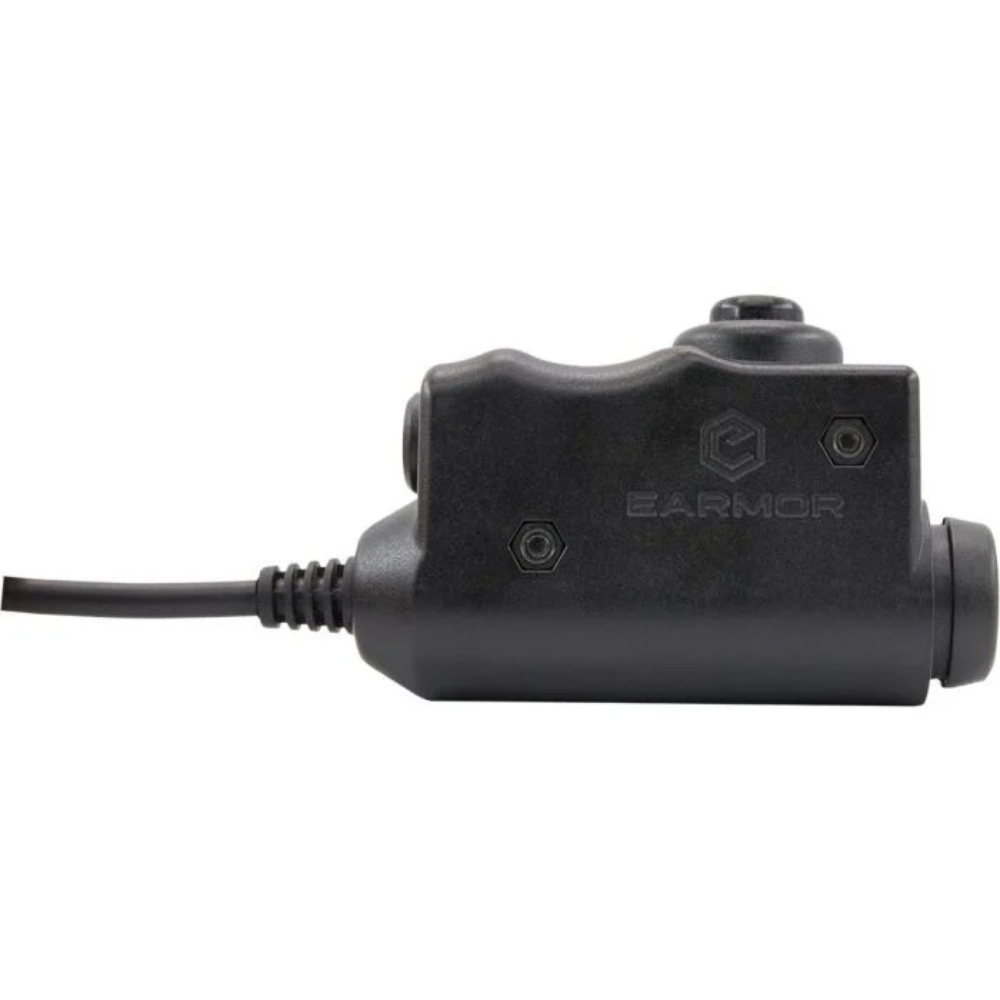 Earmor PTT Adaptador Motorola 1-Pin Radio Auriculares Con Cable Táctico Negro