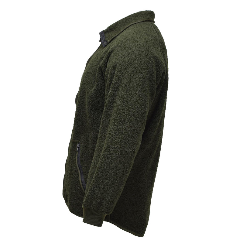 Chaqueta de vellón militar holandesa original suave suave clima frío