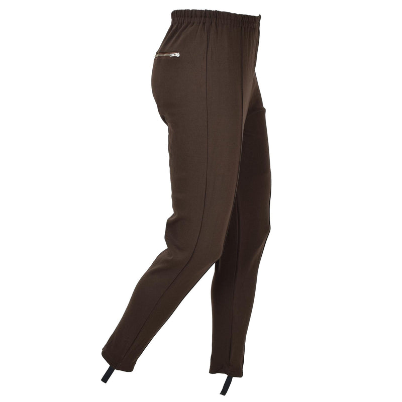 Pantalones de chándal marrones militares alemanes originales Sports Sports Training Trausers