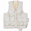 Chaleco táctico militar turco original, bolsa múltiple, utilidad de campo, color blanco