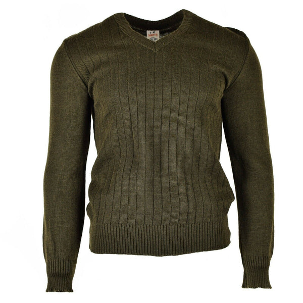 Páramo de ejército checo original M85 Séter de cuello en V marrón nuevo