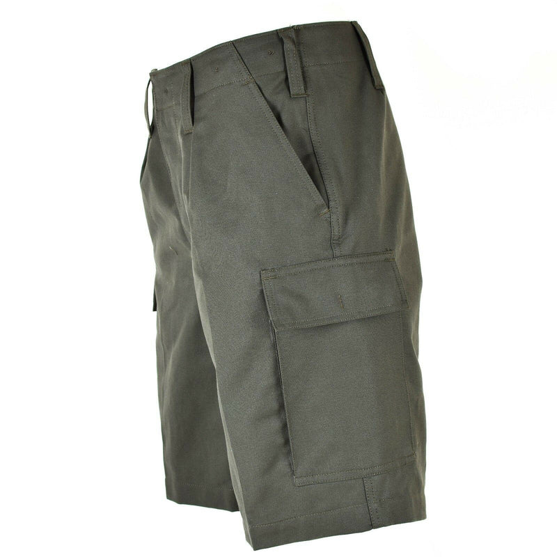 El verdadero ejército alemán emite pantalones cortos de piel de moles de carga duradera para hombre de verano oliva nueva