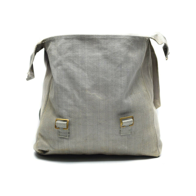 Ejército británico original M37 Haversack Canvas Pack Gris Bolso lateral grande