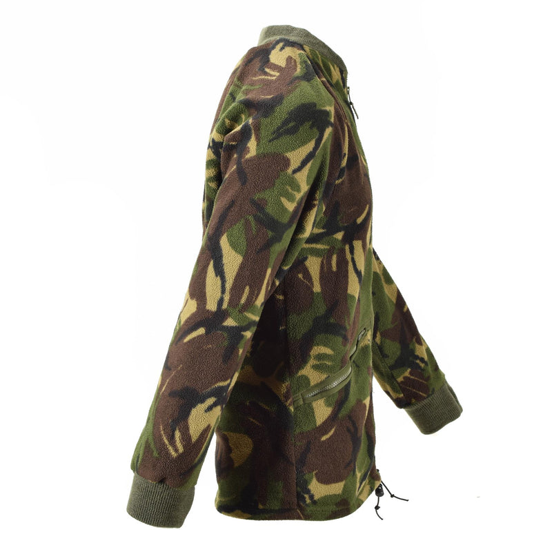 Genú de la chaqueta térmica del ejército de cárdigan británico DPM CAMO JUMPER Men Zip-Up