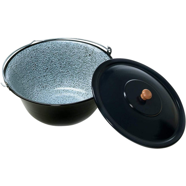Horno holandés holandés esmaltado 6 litros al aire libre Camping Fire Coking Potpot