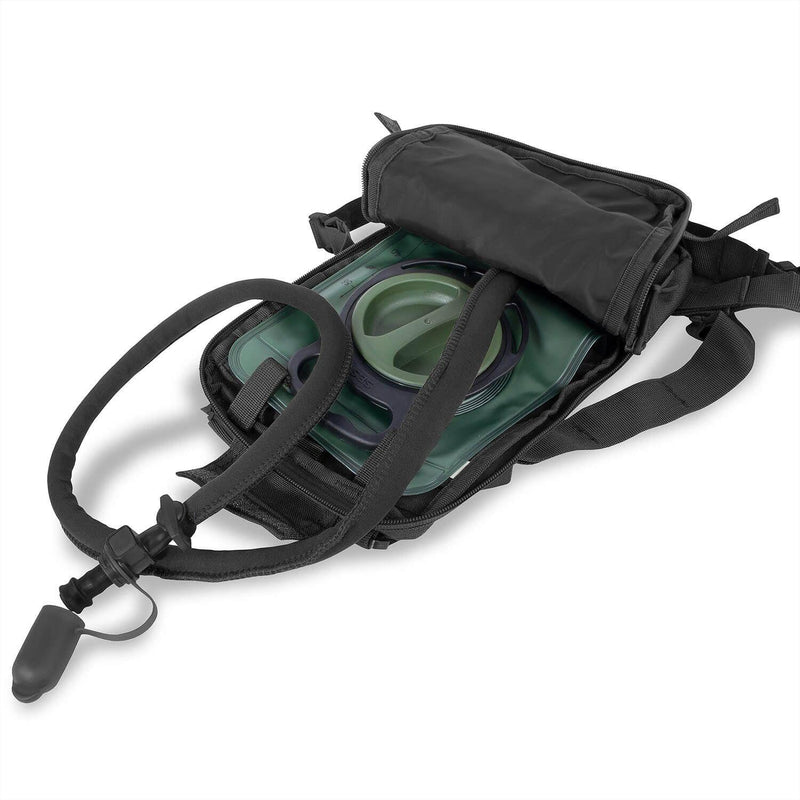 A.Blochl TF2 Pack de hidratación 1.5 litros de senderismo Mochila de agua Molle Tipo negro
