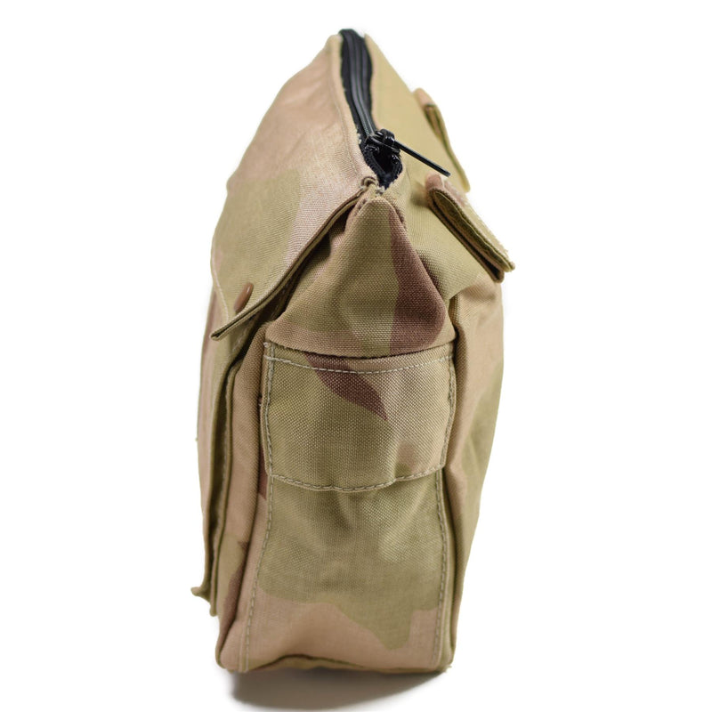 Genuina bolsa de mascar de gas del ejército holandés excedente militar Desert camo hombro bolsa nueva