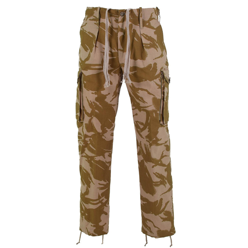 Pantalones de combate del ejército británico genuino DPM pantalones desérticos Ripstop Retardante nuevo