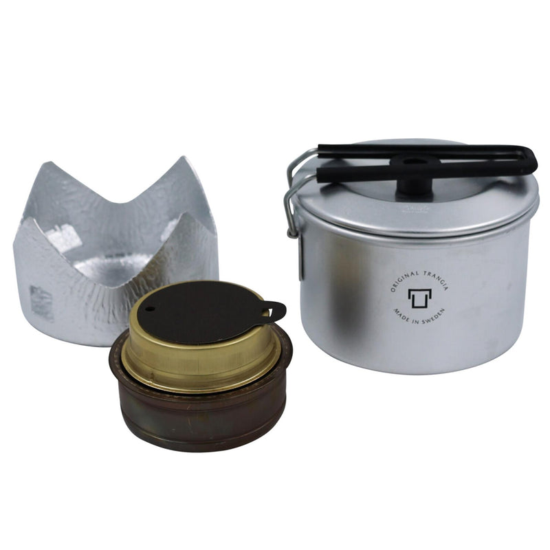 Set de estufa de cocina de Trangia utensilios de cocina livianos de acero inoxidable compacto de senderismo
