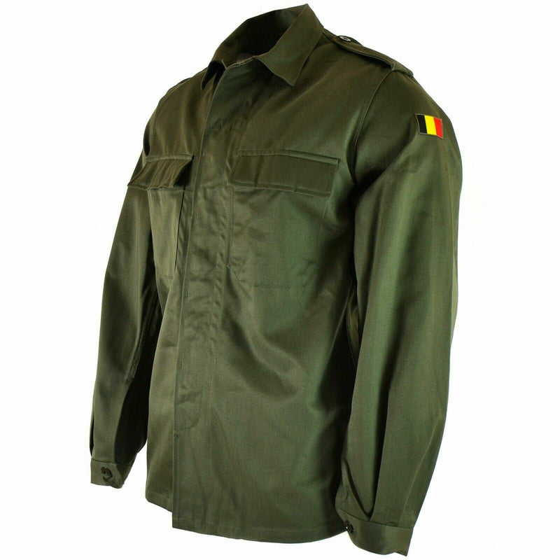Genú de la chaqueta de campo del ejército belga Bdu Olive Shirt Military Combat nuevo