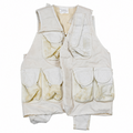 Chaleco táctico militar turco original, bolsa múltiple, utilidad de campo, color blanco