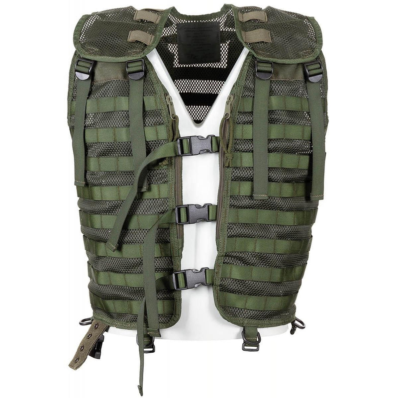 Chaleco militar holandés original solo equipos de combate táctico verde Sistema molle