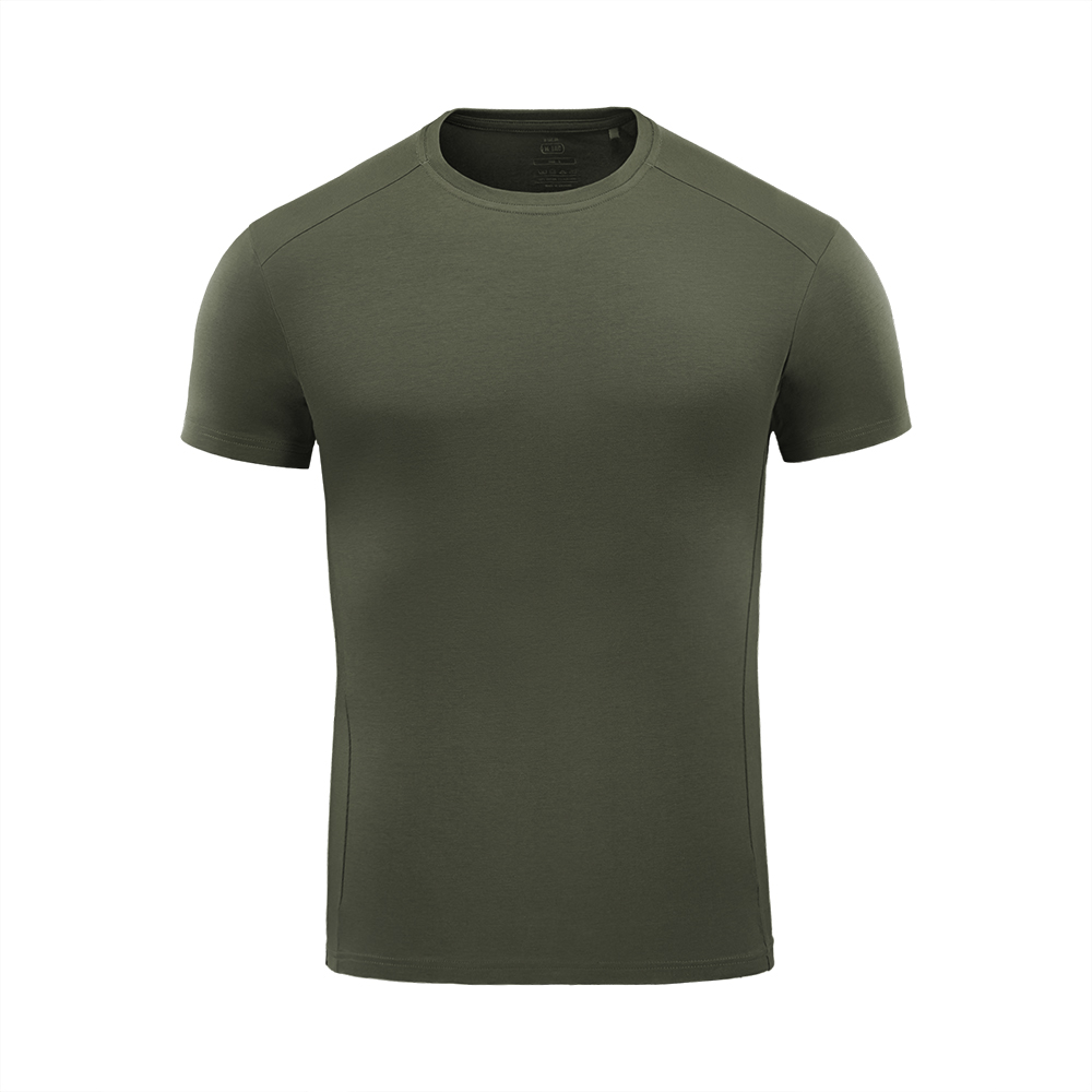 M-Tac 93/7 Camiseta de verano de ajuste cómodo, algodón elástico ligero, color oliva militar