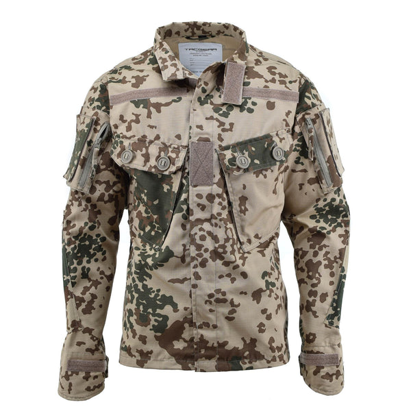 Tacgear Brand Military Style Commando Field Jacket Desert Flecktarn Camufas de camuflaje