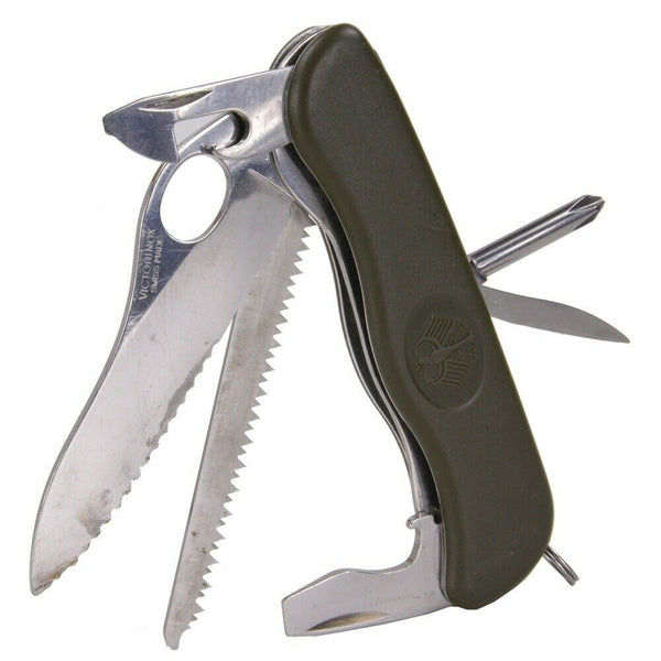 Cuchillo de plegamiento multiholing original del ejército alemán original
