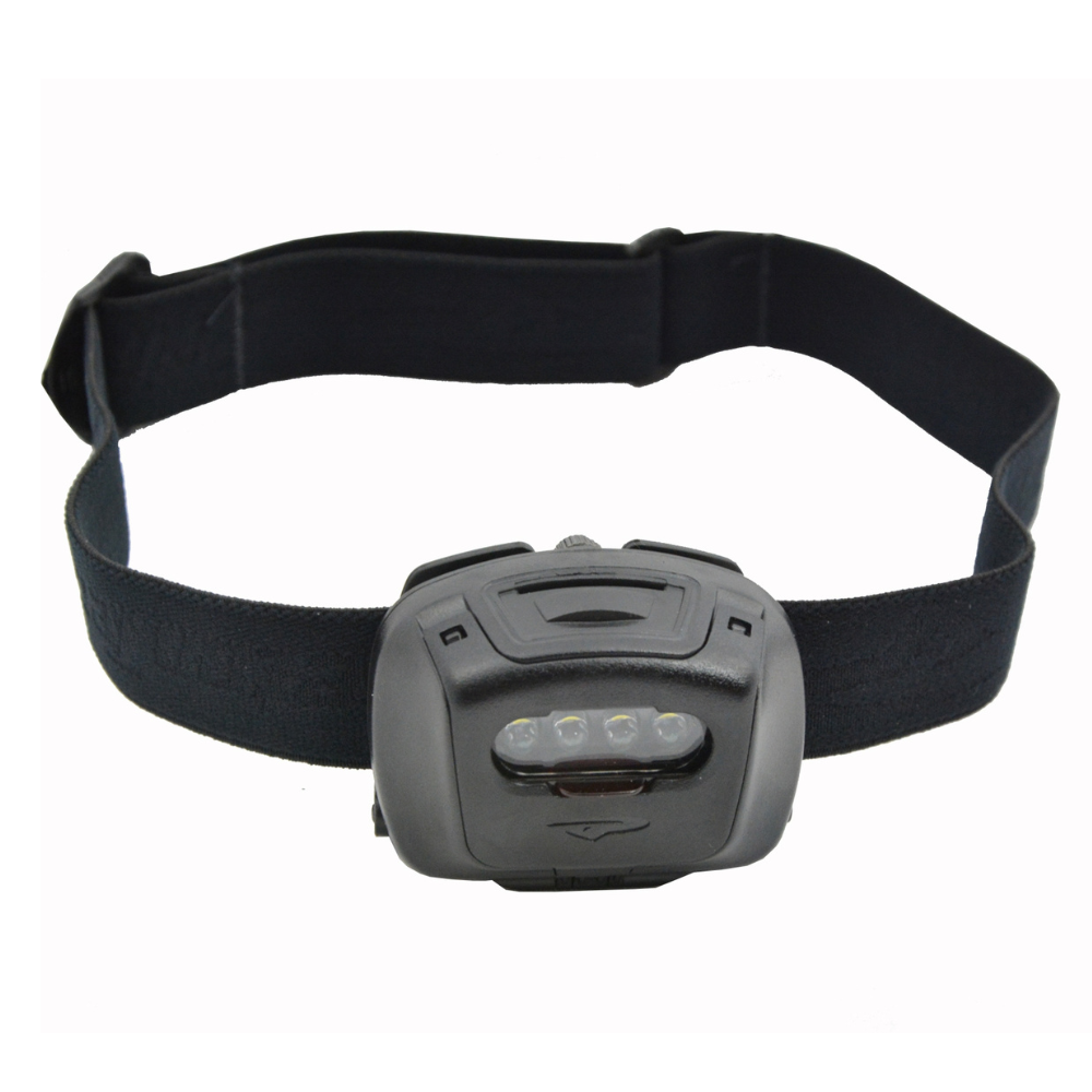 Linterna frontal Princeton-Tec Quad Tactical MPLS multicolor 78 lúmenes IPX7 negra