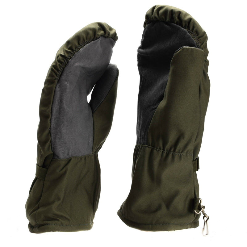 Ejército alemán original Olive Grey Camo Mittens BW Problema militar Guantes de combate