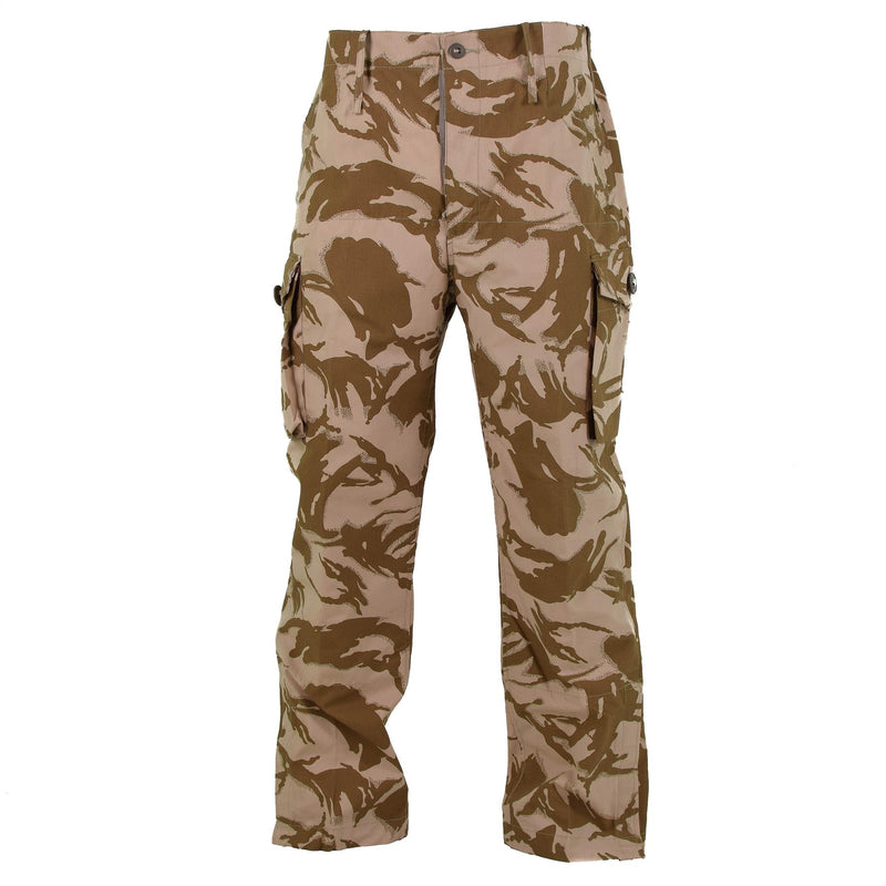 Pantalones del ejército británico original Las tropas de campo de DP del desierto combaten los pantalones de BDU a prueba de viento