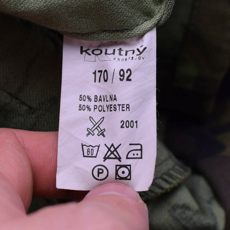 Combate militar del ejército checo original CZ 95 Jacket de campo de camuflaje Parka encapuchado