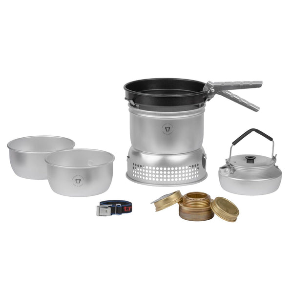 Servicio de senderismo de Trangia aluminio Ultralight Stove Set Burner Kit Cooking Mochilado