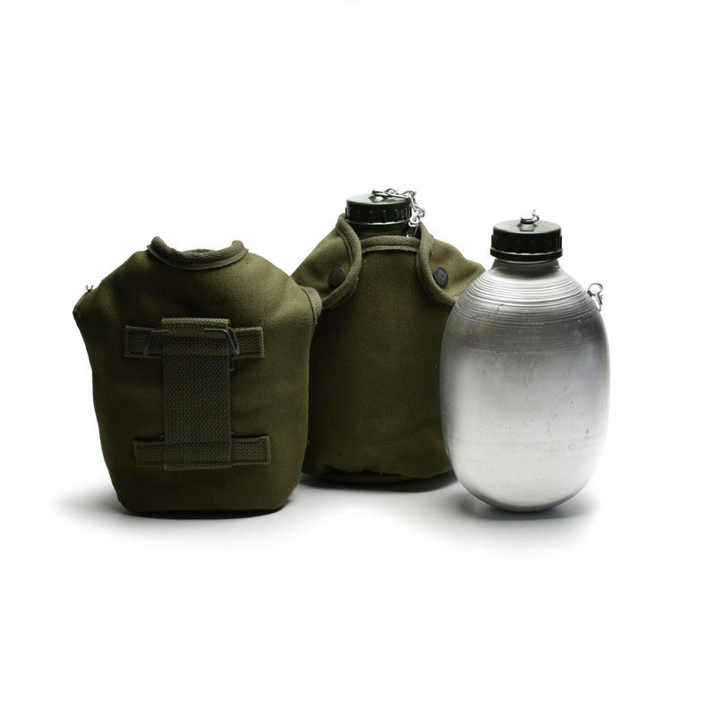 Ejército francés original bebiendo frasco botella de agua botella de comedor de comedor