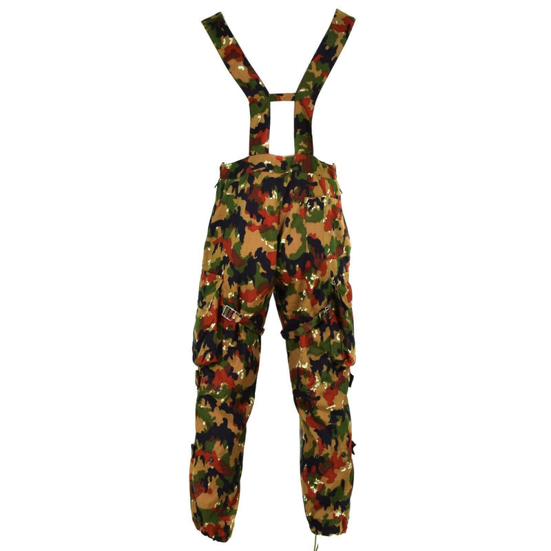 Pantalones de campo del ejército suizo genuino M70 Suiza Combate Camo Sniper Pants Nuevo