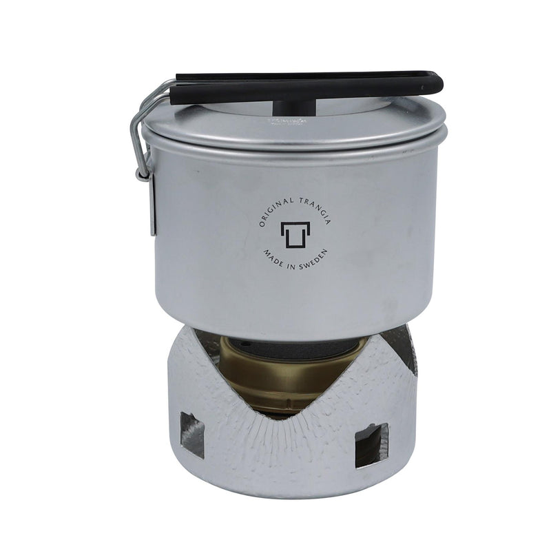 Set de estufa de cocina de Trangia utensilios de cocina livianos de acero inoxidable compacto de senderismo