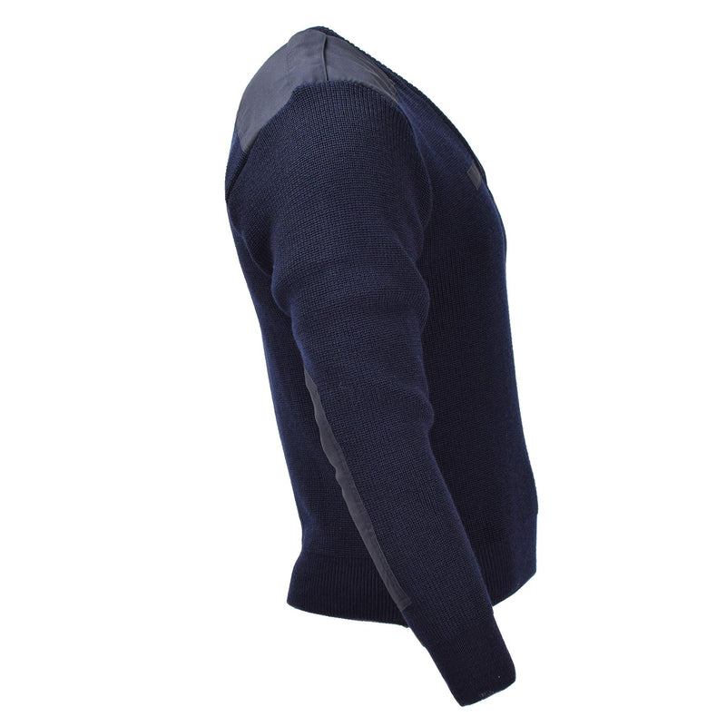 Original holandés militar azul suéter jarra