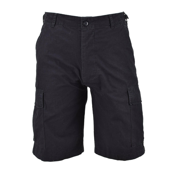 MIL-TEC Brand Militar Militar de EE. UU. Black Prewashed Lightweight Bermudas Shorts