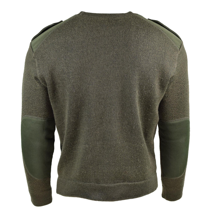 Genuino ejército del ejército francés Olive Commando Jumper Sétidor militar redondo