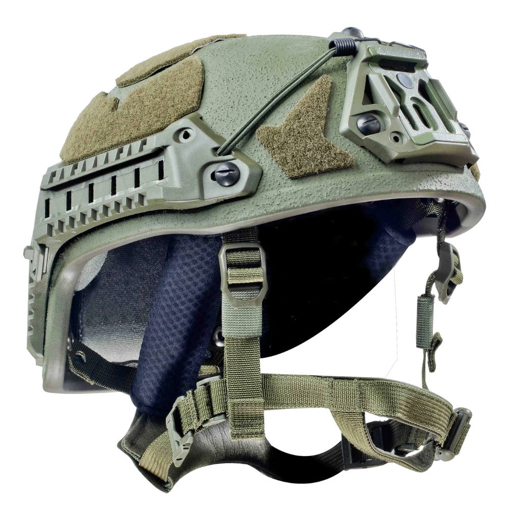 Casco balístico moderno Šestan-Busch BK-ACH-HC Rieles laterales de corte alto nivel IIIA