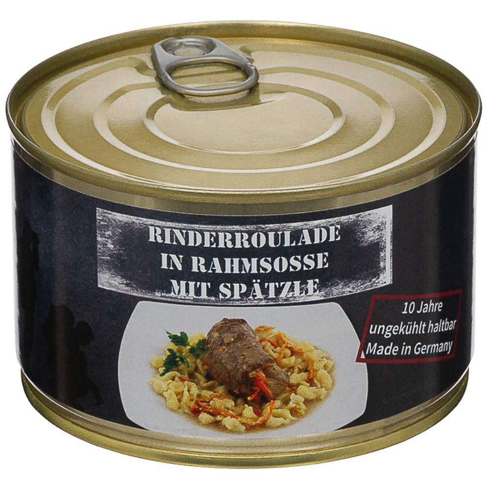 MFH Fideos de carne enlatada 400 g Alimento de emergencia de larga duración Alemania