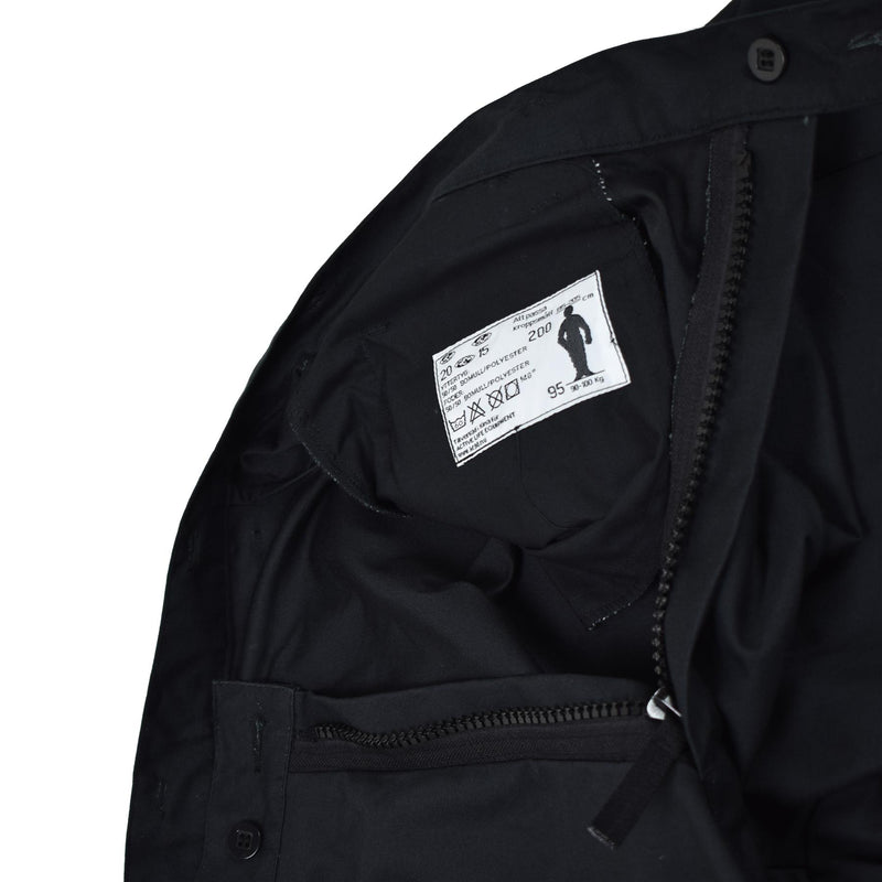 Pantalones del ejército sueco original M90 pantalones de combate de campo negro BDU NUEVO