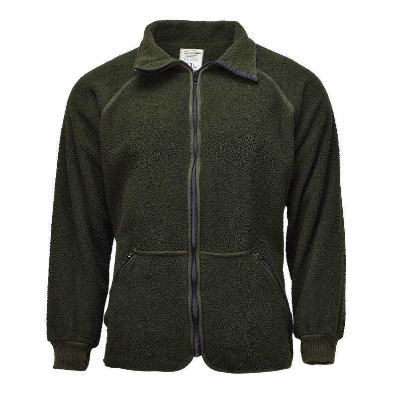 Chaqueta de vellón militar holandesa original suave suave clima frío