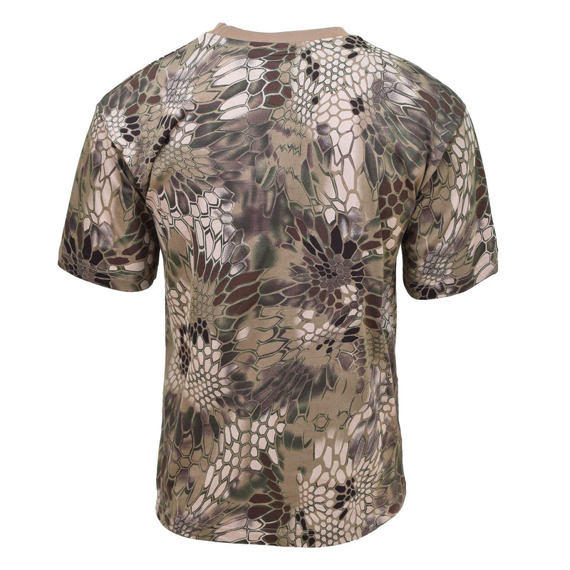 MFH Brand Camiseta militar de EE. UU. Camina corta de manga corta Snake FG CAMO BASE BASE