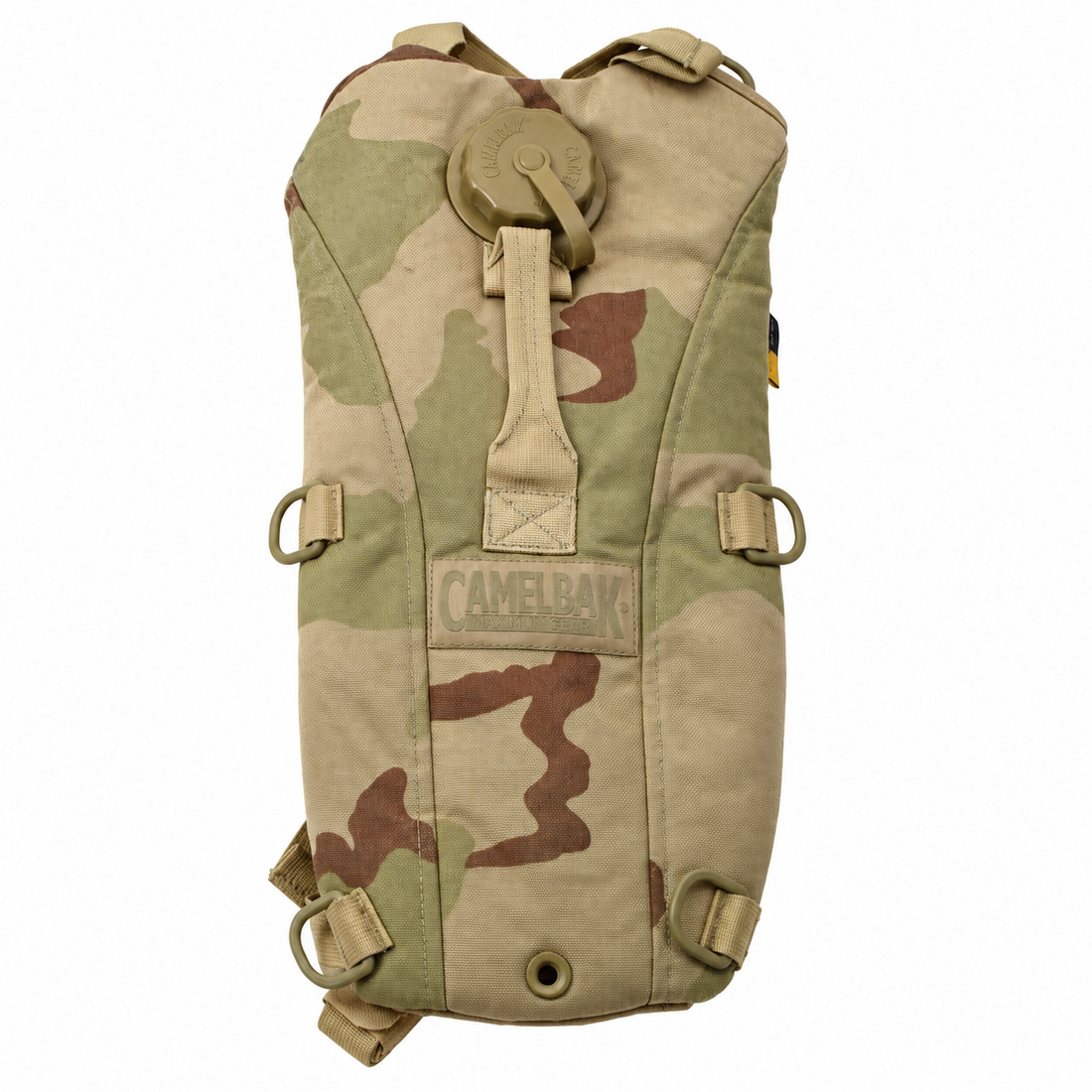 Mochila de hidratación militar de 3 litros original de EE. UU. CamelBak Camuflaje del desierto de 3 colores