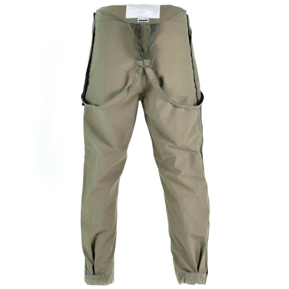Cubrepantalones con pechera impermeable Gore-Tex del ejército austríaco original Surplus Olive OD