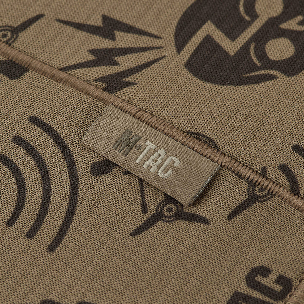 M-TAC Micropolar para el cuello Patrón de drones Bufanda táctica para exteriores Bronceado