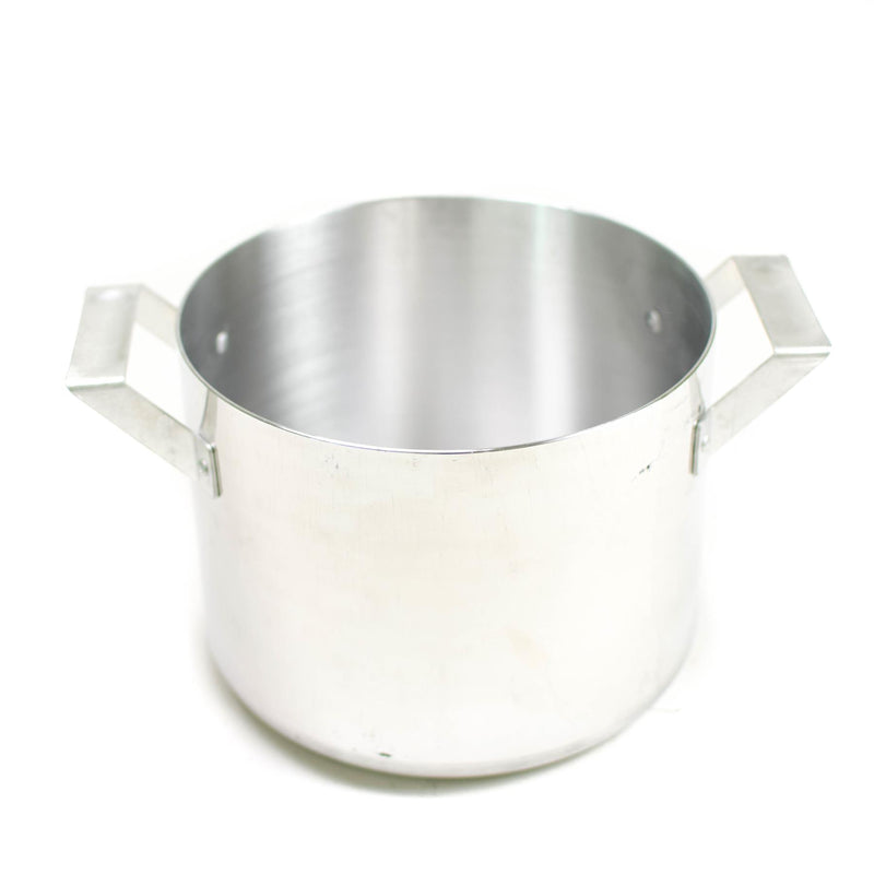 Pot de ejército checo genuino con tapa de aluminio Cocina de aluminio 0.5 galones de cocina militar