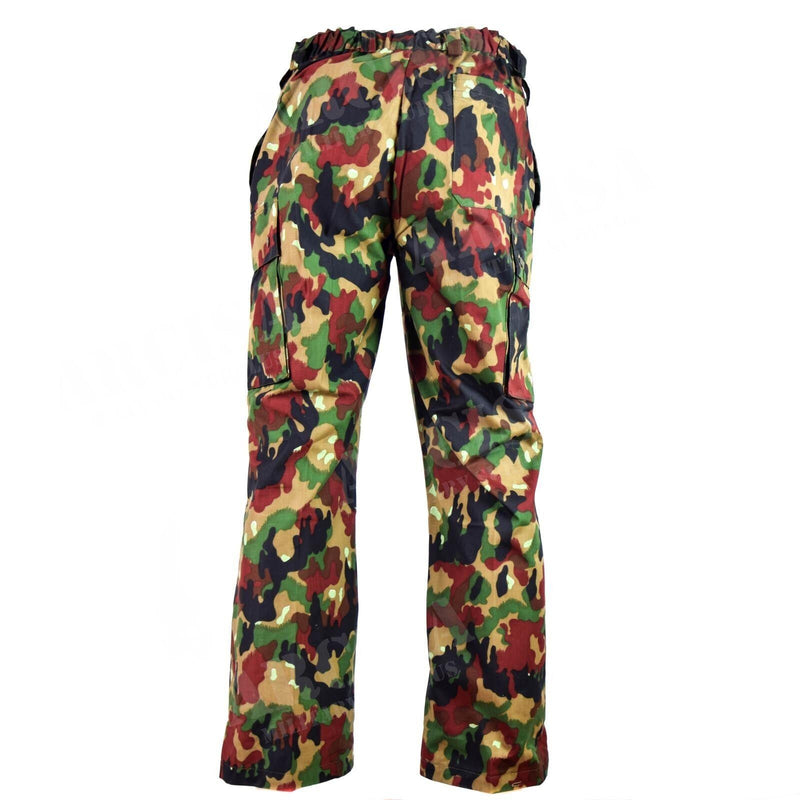 Pantalones del ejército suizo original M83 Combate Alpenflage Camo Field pantalones Suiza