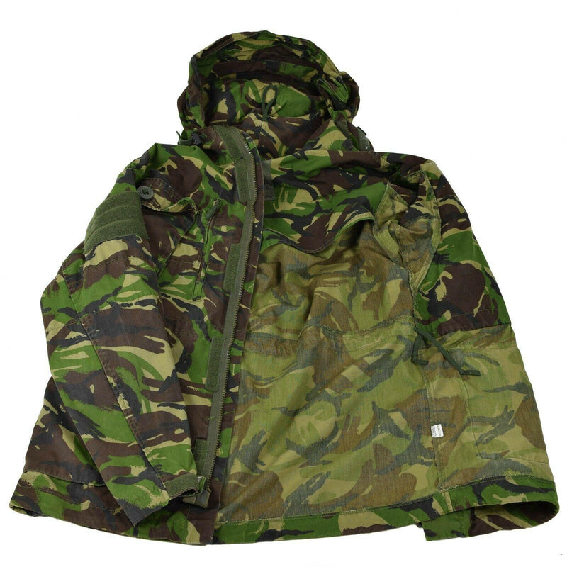 Genuine British Military Combat Smock Field Field Chaqueta con capucha a prueba de viento DPM CAMO