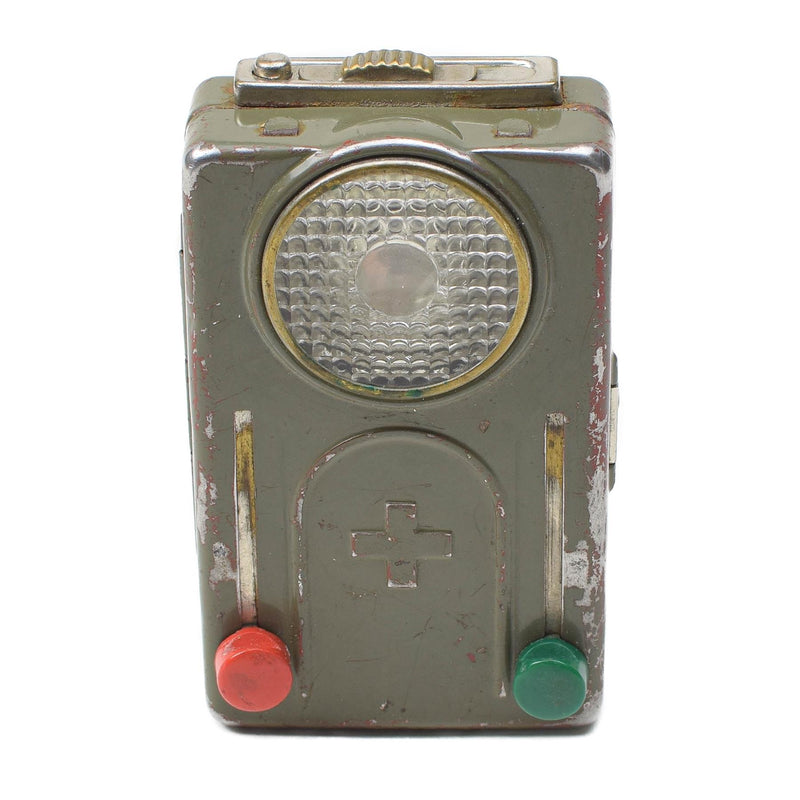 Lámpara de señal militar del ejército suizo original de la linterna de color rojo verde emergencia