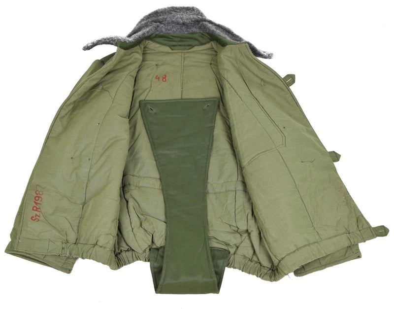 Genial genuino del ejército húngaro M65 Collar de piel Coloque cálido Winter Warm Parka Nuevo
