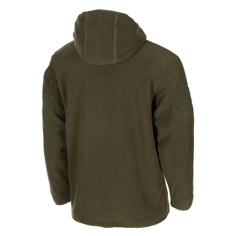 MFH estilo militar con capucha oliva chaqueta de vellón ejército táctico con cremallera completa senderismo nuevo