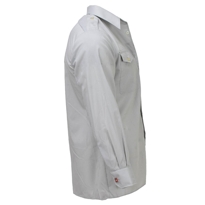 Camisas clásicas del ejército austriaco original uniforme de manga larga gris nuevo nuevo