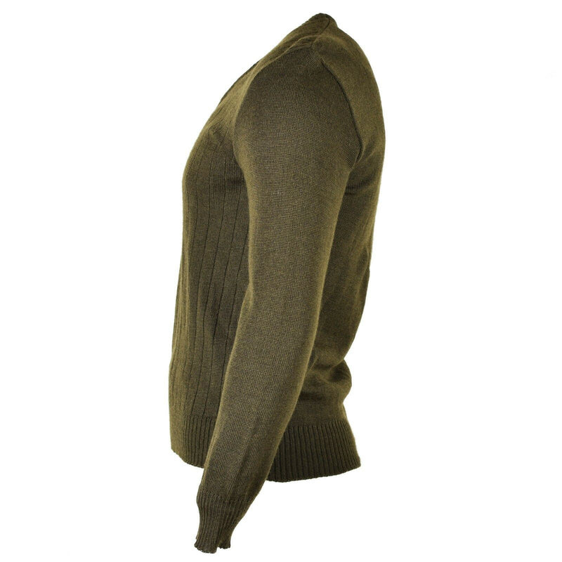 Páramo de ejército checo original M85 Séter de cuello en V marrón nuevo