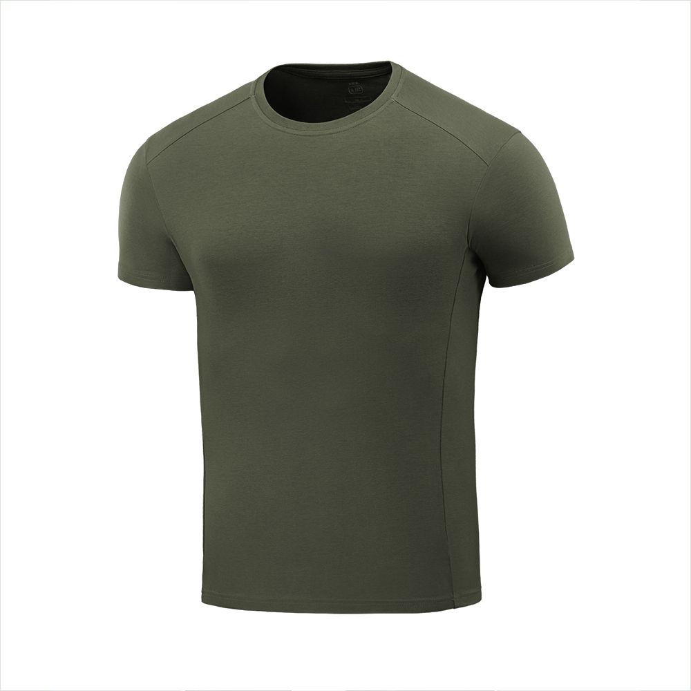 M-Tac 93/7 Camiseta de verano de ajuste cómodo, algodón elástico ligero, color oliva militar