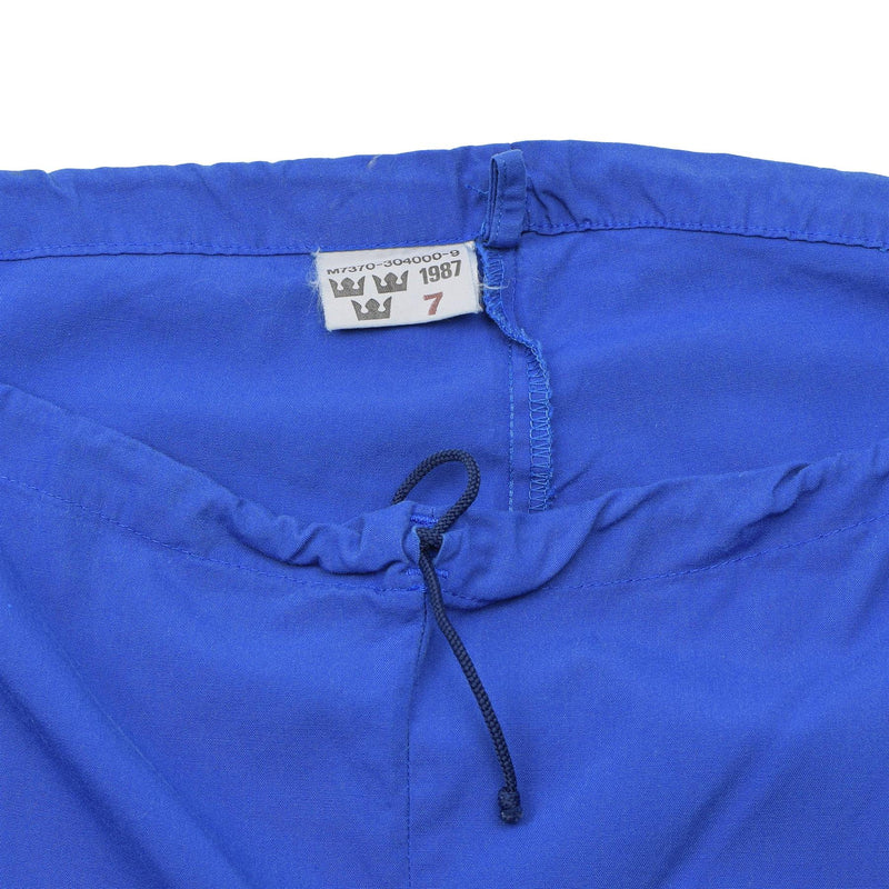 Pantalones militares suecos de pantalones suecos Pantalones de trabajo de cintura ajustable Desgaste azul