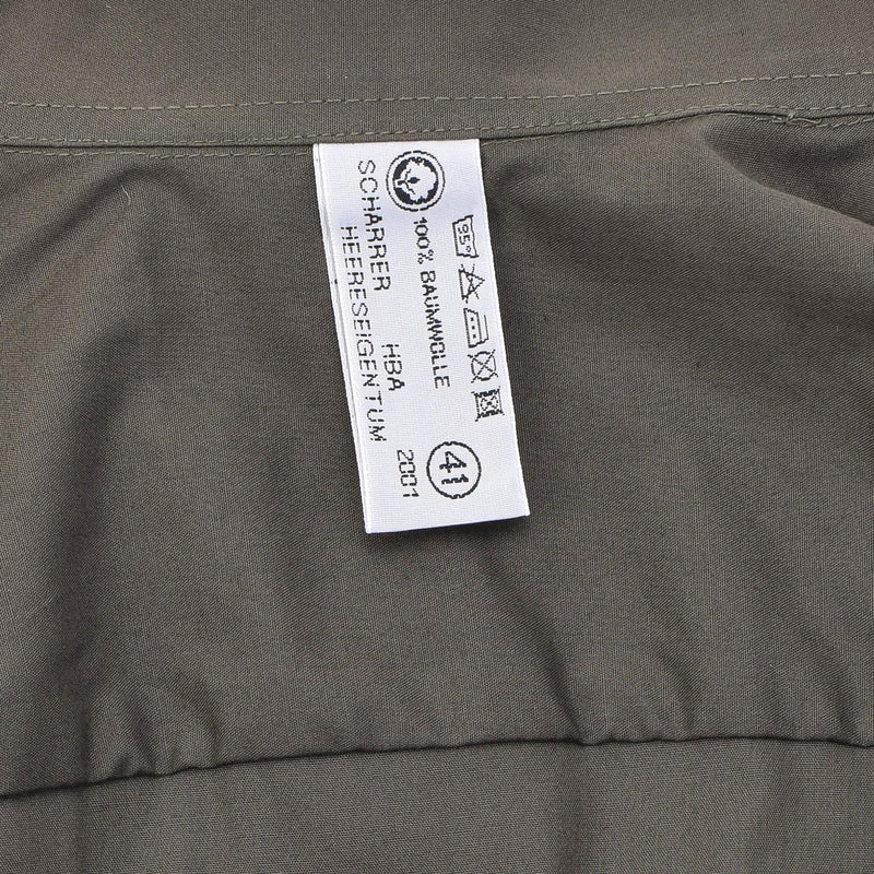 Camisas originales de servicio de campo de oliva militar austriaco Federal Ligero nuevo